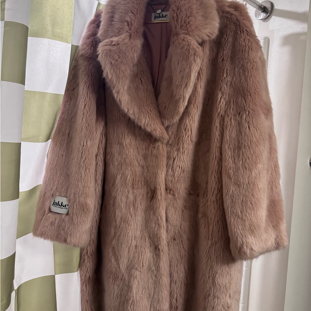 Women's Plush Teddy Jacket - Blush/Neutral